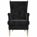 vidaXL Fauteuil Noir ARES