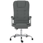 Fauteuil de massage inclinable de bureau informatique étude foncé tissu gris 02_0025389