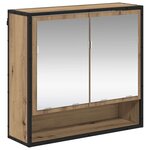 vidaXL Ensemble de mobilier de salle de bain 3 Pièces Chêne artisanal