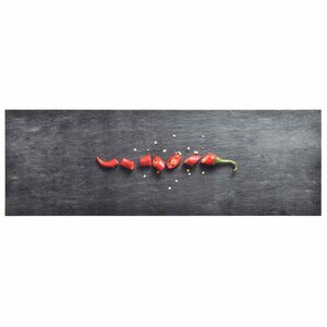 vidaXL Tapis de cuisine lavable Poivre 60x180 cm