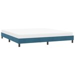 vidaXL Cadre de lit sans matelas bleu foncé 180x210 cm velours