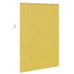 vidaXL Stores et Occultants avec des rideaux Jaune 110 x 160 cm Bambou