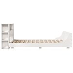 vidaXL Cadre de lit sans matelas blanc 160x200 cm bois de pin massif