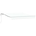 vidaXL Auvent rétractable électrique Blanc 300 x 250 cm