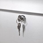 Double boîte à lettre sur support en acier inoxydable