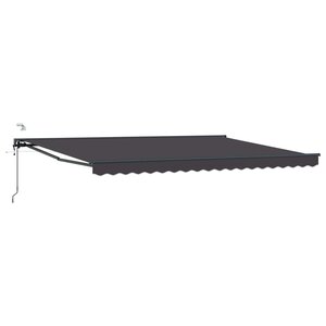 vidaXL Auvent rétractable électrique Anthracite 4 × 3 5 m