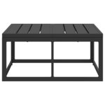 vidaXL Mobilier de jardin Noir Aluminium