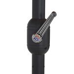 vidaXL Parasol d'extérieur et poteau en aluminium 460x270 cm taupe