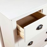 vidaXL Buffet Hill Blanc 79x40x80 cm Bois de pin solide