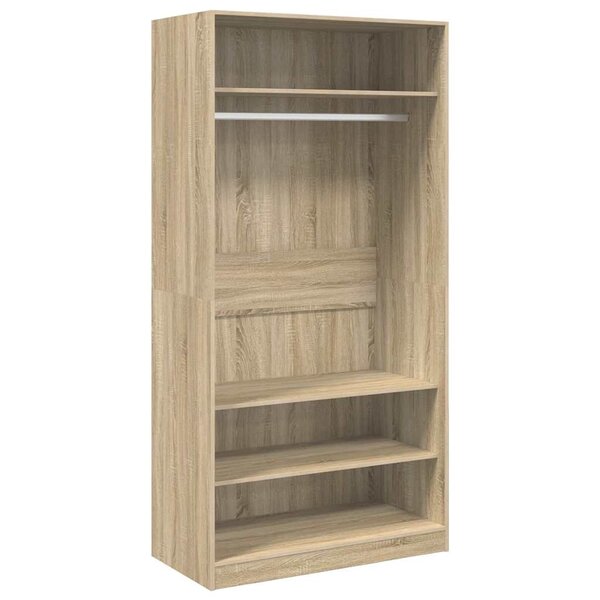 vidaXL Garde-robe Chêne sonoma 100x50x200 cm Bois d'ingénierie