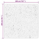 vidaXL Tapis shaggy PAMPLONA poils longs moderne doré 200x200 cm