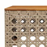 vidaXL Salon de jardin avec coussins 6 Pièces beige résine tressée