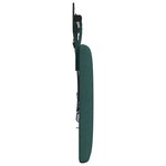 vidaXL Tête de lit suspendue Avec lumière LED Vert foncé Tissu