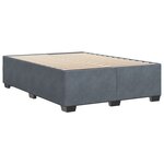vidaXL Cadre de lit Gris foncé 140 x 200 cm Velours