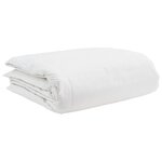 vidaXL Ensemble de Duvet avec oreiller 3 pièces Blanc Plume de canard