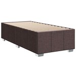 vidaXL Sommier à lattes de lit avec matelas Marron foncé 90x200 cm