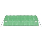 vidaXL Serre avec cadre en acier vert 48 m² 8x6x2 85 m