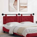 vidaXL Tête de lit suspendue Bordeaux Simili cuir