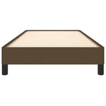 vidaXL Cadre de lit sans matelas marron foncé 100x200 cm tissu