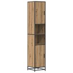 vidaXL Ensemble de mobilier de salle de bain 3 Pièces Chêne artisanal