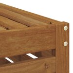 vidaXL Pouf d'Extérieur Bois d'Acacia Massif Naturel 59 x 59 x 37 cm