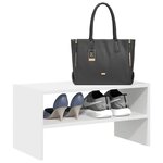 vidaXL Étagère à chaussures empilable blanc 60x30x30 5 cm