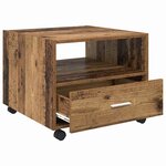 vidaXL Table basse Bois Ancien 55 x 55 x 45cm Bois d'ingénierie