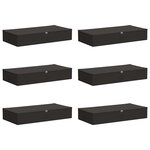 vidaXL Boîte de rangement 6 pc Tissu intissé 90 x 48 x 15 cm 64 8 L