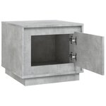 vidaXL Table basse gris béton 51x50x44 cm bois d'ingénierie