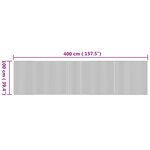vidaXL Tapis rectangulaire naturel 100x400 cm bambou
