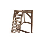 AXI Beach Tower avec balancoire nid Marron Bleu Toboggan