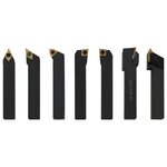vidaXL Jeu d’outils de tournage indexables 12 Pièces 16x16 mm 100 mm
