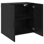 vidaXL Meuble mural Chêne noir 60 x 31 x 60 cm Bois d'ingénierie