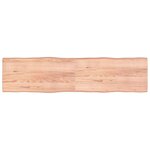 vidaXL Dessus de table bois massif traité bordure assortie