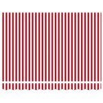 vidaXL Store rétractable manuel rayé rouge et blanc 350x250 cm