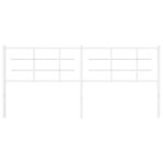 vidaXL Tête de lit métal blanc 193 cm