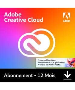 Adobe Creative Cloud (CC) Pro - 1 an - Clé licence à télécharger