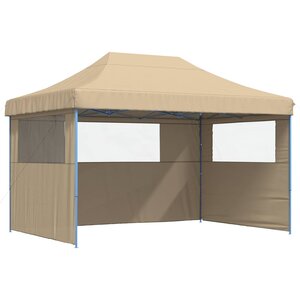 vidaXL Tente de fête 279 x 410 x 315 cm Beige Tissu Oxford