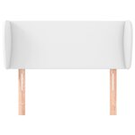vidaXL Tête de lit avec oreilles Blanc 103x23x78/88 cm Similicuir