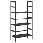 vidaXL Étagère Chêne noir 60 x 29 5 x 115 cm Bois d'ingénierie