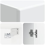 vidaXL Armoire Murale Blanc 33 x 34 5 x 90 cm Bois d'ingénierie
