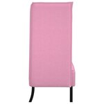 vidaXL Canapé à Haut Dossier Rose 109 x 56 x 121 cm tissu