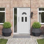 vidaXL Jardinière 2 Pièces Anthracite 75 x 75 x 60 cm Acier