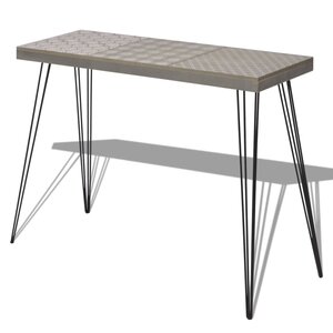 vidaXL Table console 90 x 30 x 71 5 cm Gris