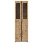 vidaXL Haut Armoire avec porte FLORIN Chêne artisanal 60 x 35 x 182 cm