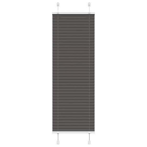 vidaXL Store plissé noir 50x100 cm largeur du tissu 49 4 cm polyester