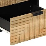 vidaXL Table de chevet marron 40x33x46 cm bois de manguier solide