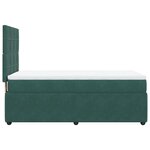 vidaXL Sommier à lattes de lit avec matelas Vert foncé 90x190 cm