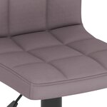 vidaXL Tabouret de bar Taupe Tissu