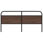 vidaXL Tête de lit de remplacement chêne marron 180 cm acier et bois d'ingénierie
